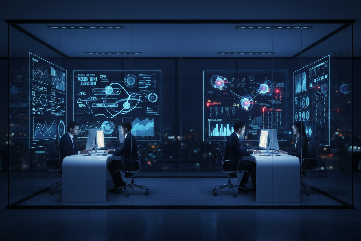 Modern IT Staffing Office